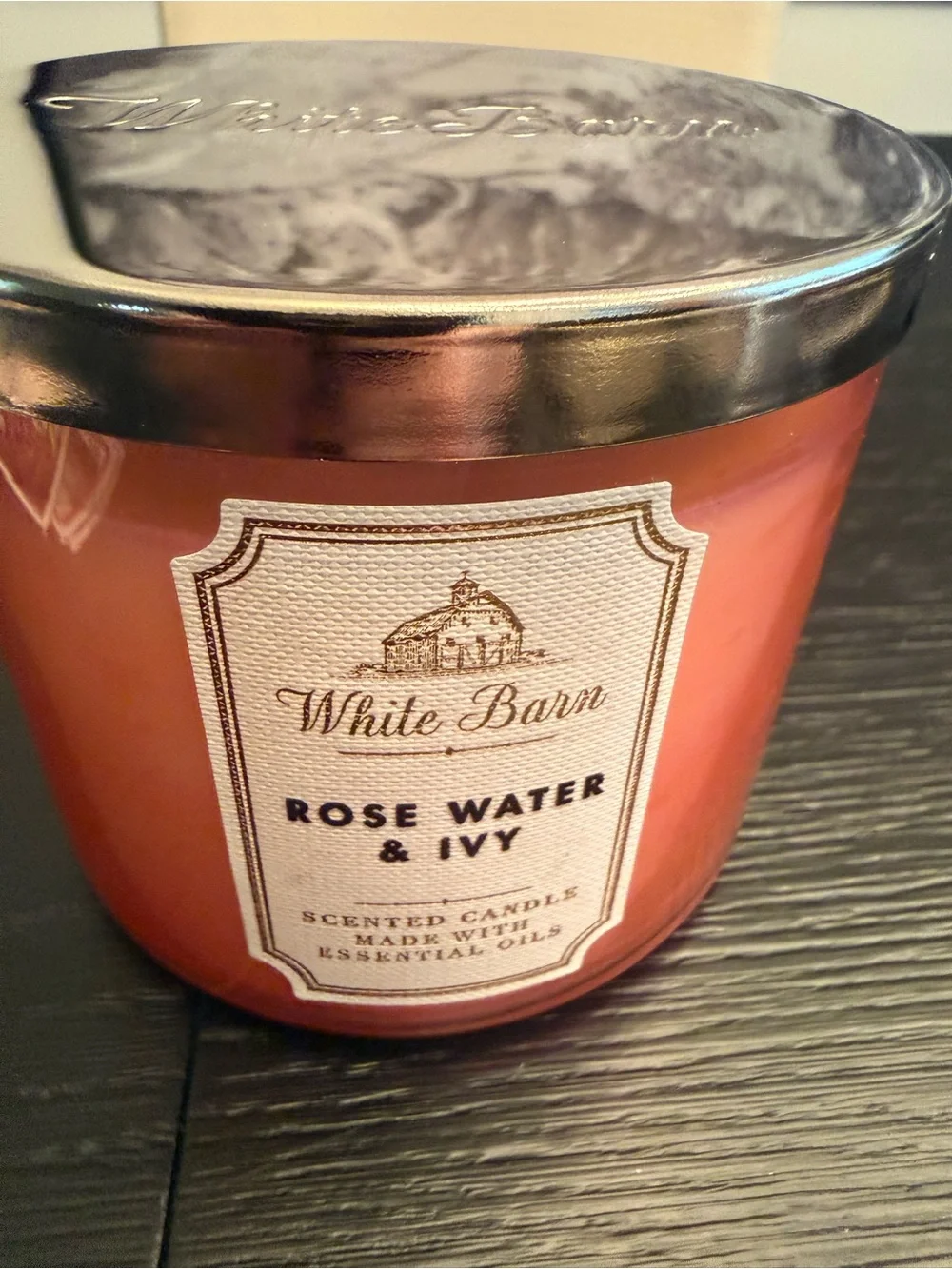 Bath & Body Works 3-Wick Candle Rose Water & Ivy Home Candle Unused